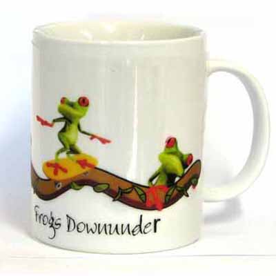 Ceramic Mug Frogs Downunder